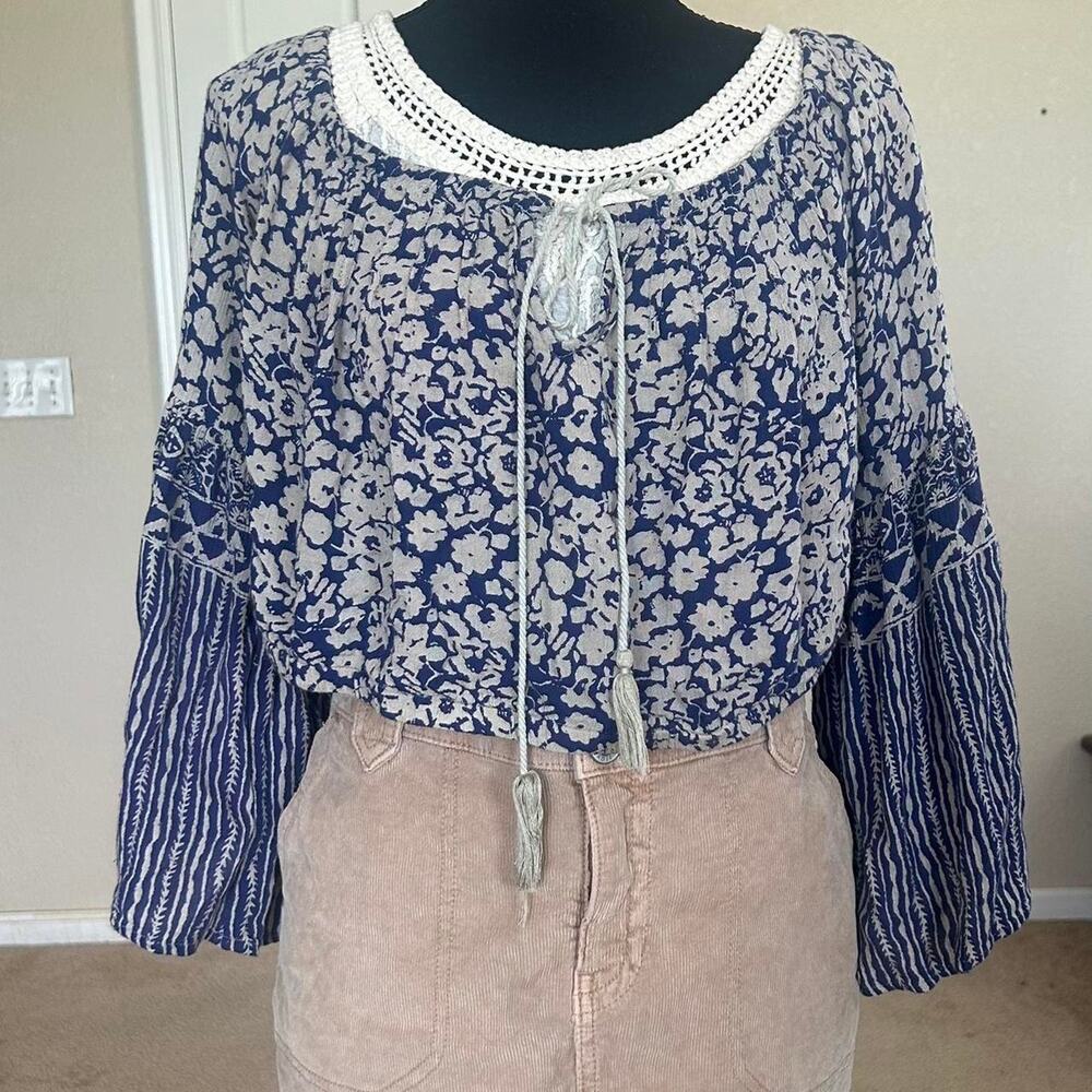Rare free people blue and